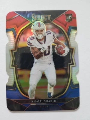 2022 Panini Select - Concourse Khalil Shakir #99 Red & Blue Prizm Die-Cut (RC) - Image 1 of 2