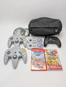 Controladores Oficiales Nintendo Switch 2 Inalámbricos SNES N64, Mario Kart World Party - Imagen 1 de 7