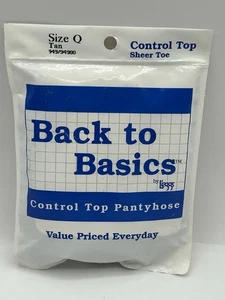 Leggs Pantyhose Back to The Basics Size Queen Tan Control Top Style 949 - Picture 1 of 3