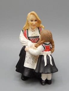 June Karlsen Norway Norwegian Resin Woman & Child Figurine - Picture 1 of 9