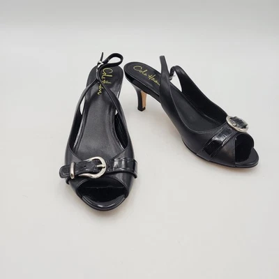 Zapatos de tacón COLE HAAN charol negro confort aire mujer EE. UU. 8 UE 38 $168 Foto 1 de 4