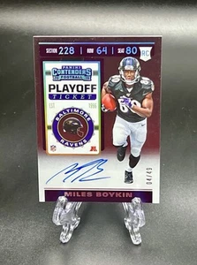 2019 Panini Contenders RPS Playoff Ticket /49 Miles Boykin #131 Rookie Auto RC - Picture 1 of 2