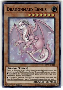 Yugioh! Dragonmaid Ernus - MYFI-EN015 - Super Rare - 1st Edition Near Mint, Engl - Picture 1 of 2