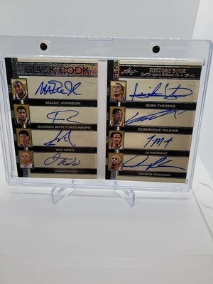 2025 Leaf History Book Sports Ch.2 Magic, Yao, Giannis, Kidd, Nique, Morant 1/3 - Image 1 of 4