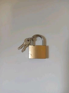 2 x Small Padlock Suitcase Locks with Keys Mini Padlock - Picture 1 of 2