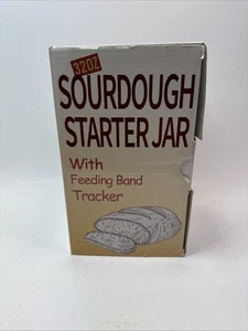 Glas 32 oz. Sauerteig Starter breites Thermometer Futterband Tracker - Bild 1 von 4
