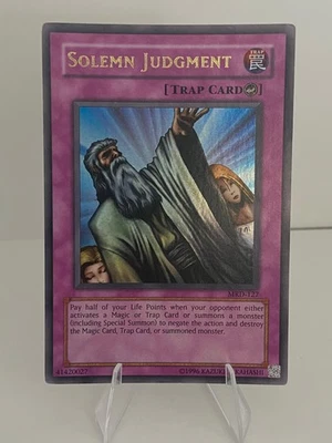Solemn Judgment - MRD-127 Ultra Rare - MP - Holo Bleed - Image 1 of 3