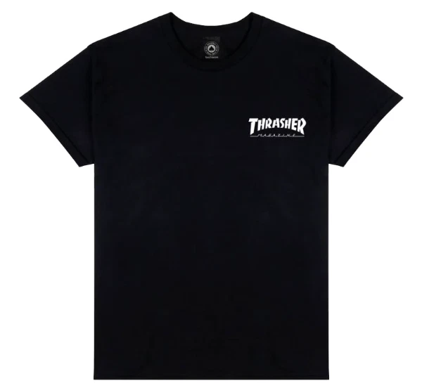 Thrasher Magazine Little Logo Black T-Shirt