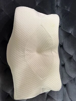 Elviros Cervical Memory Foam Pillow - White, Queen Size - Image 1 of 4