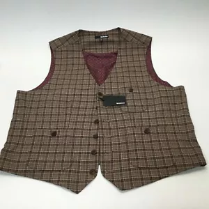 Murano Size S Khaki Color Men's Polyester Blend Dress Vest . - Picture 1 of 3