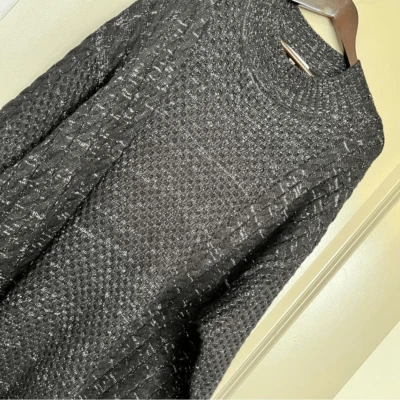 NUEVO Vestido Suéter Sandra Darren Blanco y Negro Manga Larga XL - NUEVO CON ETIQUETAS Foto 1 de 4