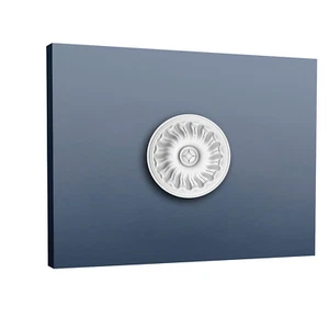 Orac Decor R11 LUXXUS Roseta de techo Roseta de lámpara Estuco-Roseta Decoración de pared 19 cm - Imagen 1 de 4