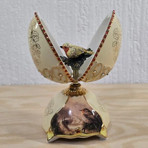 Jewel of Nature Robin Musical Egg Bradford Exchange Plays Ode to Joy - Picture 1 of 20