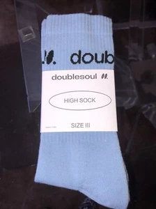 Calcetines altos Doublesoul azules talla 3 - Imagen 1 de 2