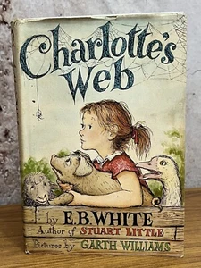 CHARLOTTE'S WEB - 1952 - E.B. WHITE - HC/DJ BOOK VERY GOOD CONDITION BK1 - Picture 1 of 18