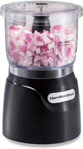 *Brandnew in the box* Hamilton 72850 Beach Stack & Press 3-Cup Chopper - Black - Picture 1 of 8