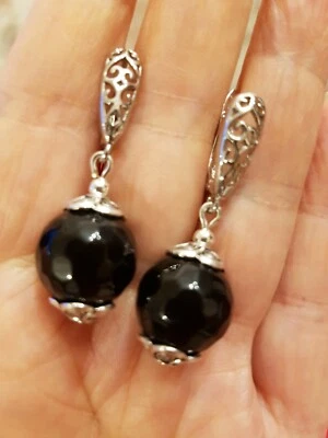 Pendientes de Ónix. Artesano - Imagen 1 de 4