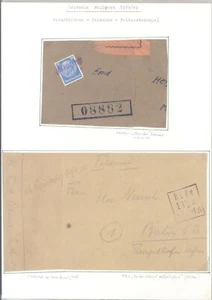 Dt. Correo de campaña, 2 cartas anverso con interesantes sellos de correo de campaña (10654) - Imagen 1 de 1