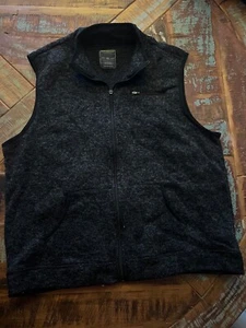 Men’s John Bartlett Fleece Grey Black Vest Size XL - Picture 1 of 4