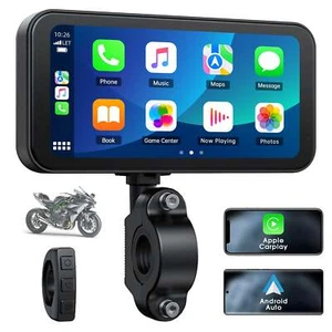 6.25'' Motorrad Autoradio Wireless Apple CarPlay Android Auto BT Navigation - Bild 1 von 9