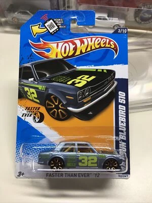 Hot Wheels Datsun Bluebird 510 - 2012 más rápido que nunca FTE Protecto Pak (67) Foto 1 de 4