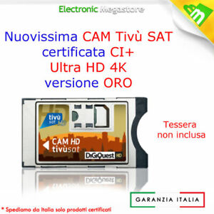 CAM HD 4K TIVUSAT CERTIFICATA TV SAT SMARCAM HD SENZA SCHEDA