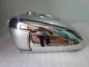 New BSA M2021 Dlx M22 M2324 Chrome And Silver Painted Fuel Petrol Tank 1938 - Picture 1 of 5