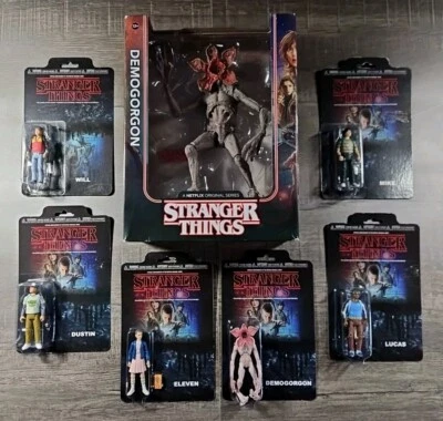 FUNKO STRANGER THINGS NETFLIX McFarlane ACTION FIGURES Set Demogorgan NEW In Box - Image 1 of 4