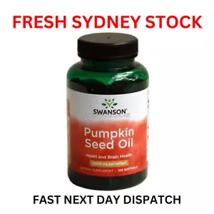 Swanson Pumpkin Seed Oil 1000 mg 100 Soft Gels Heart and Brain Health - Bild 1 von 5
