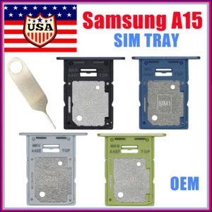 OEM SIM Memory SD Card Tray Holder +Pin For Samsung Galaxy A15 4G/5G SM-A156 - Picture 1 of 7