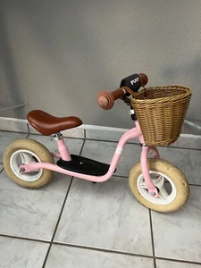 PUKY Retro classic rosé Laufrad LRM 8 Zoll ab 2 Jahren mit Körbchen - Bild 1 von 6