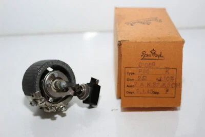 Rosenthal Draht-Potentiometer P35 2 Ohm - NOS- mit Ausschalter Drehpotentiometer - Bild 1 von 4