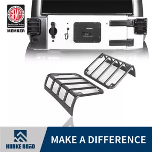 Hooke Road Tail Light Cover Guards Lights Protector For Jeep Wrangler JK 07-18 - Picture 1 of 12
