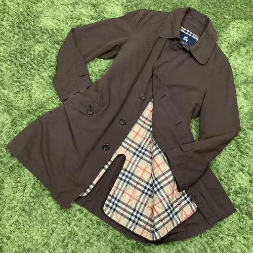 Burberry London trench singolo con fodera uomo US taglia M autentico
