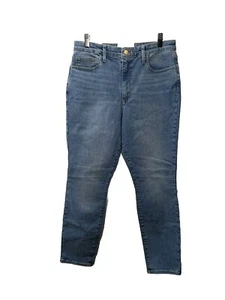 Wrangler Retro High Rise Trouser 29W/34L Tappered Denim Blue Jeans 1011MPESY - Picture 1 of 6