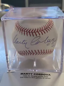 Marty Cordova Autographed/Signed Baseball TRISTAR 95 AL ROY - Picture 1 of 6