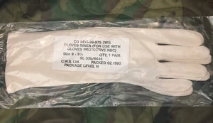 Armee NBC Cbrn Suit Innere Weiße Handschuhe Größe 9-9.5 Parade Falklands Gulf - Picture 1 of 12
