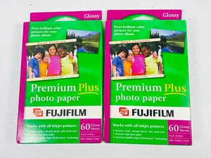 🔥 2 Pack • Fujifilm • Premium Plus Photo Paper 4x6 Glossy • 60 Sheets Per Pack - Picture 1 of 5