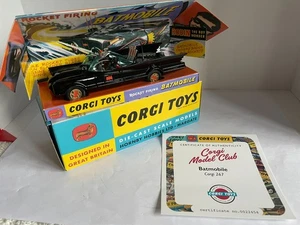 Corgi Re Issue 267 Batmobile Boxed Collectable With Certificate - Picture 1 of 24