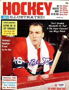 Henri Richard Signed Hockey Illustrated Magazine Cover Canadiens PSA/DNA - Picture 1 of 1