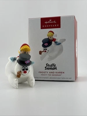 Hallmark Keepsake 2025 Frosty el muñeco de nieve y Karen adorno Foto 1 de 3