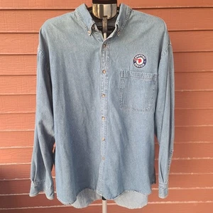 Pontiac GM Swingster Jeans Button Down Vintage (80er bis 90er) Hemd HONG XXL - Bild 1 von 11