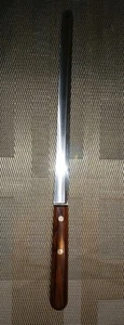 Coltello affettare pane vintage Case XX inox 242-9 1/2" FULL TANG 2 rivetti - Foto 1 di 6