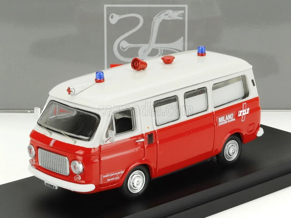 1/43 RIO-MODELS - FIAT - 238 AMBULANCE SOS ASSOCIAZIONE VOLONTARIA 1968 4746 - Immagine 1 di 1