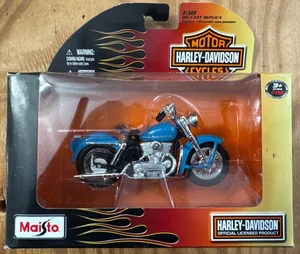 NEU NIB NRFB 1:18 MAISTO HARLEY DAVIDSON 1952 52 K BLUE REPLICA SERIES 27 2010 - Bild 1 von 4