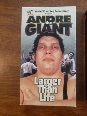 WWE WWF Andre The Giant VHS Wrestling WWE WCW Tape  Hard To Find  - Imagem 1 de 3