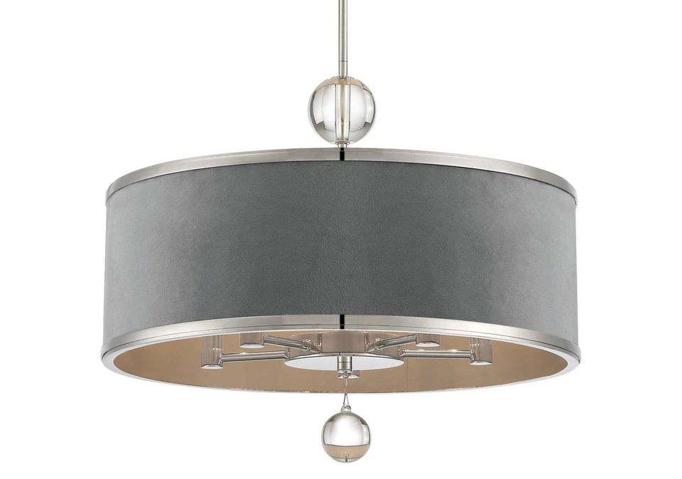 Colgante Metropolitan N7325 Luxour 5 luces 20" W - níquel Foto 1 de 2