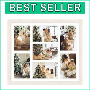 Versatile Distressed White Wood Frame with Real Glass - Perfect for Any Occasion - Picture 1 of 9