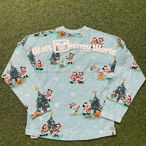 Disney Christmas Spirit Jersey Kids Medium M (7/8) Holiday Long Sleeve Shirt - Picture 1 of 10