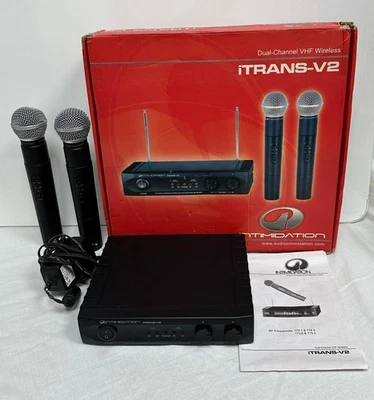 Intimidation iTrans-V2 Dual Channel VHF Wireless Microphone Receiver - Tested - Image 1 of 4